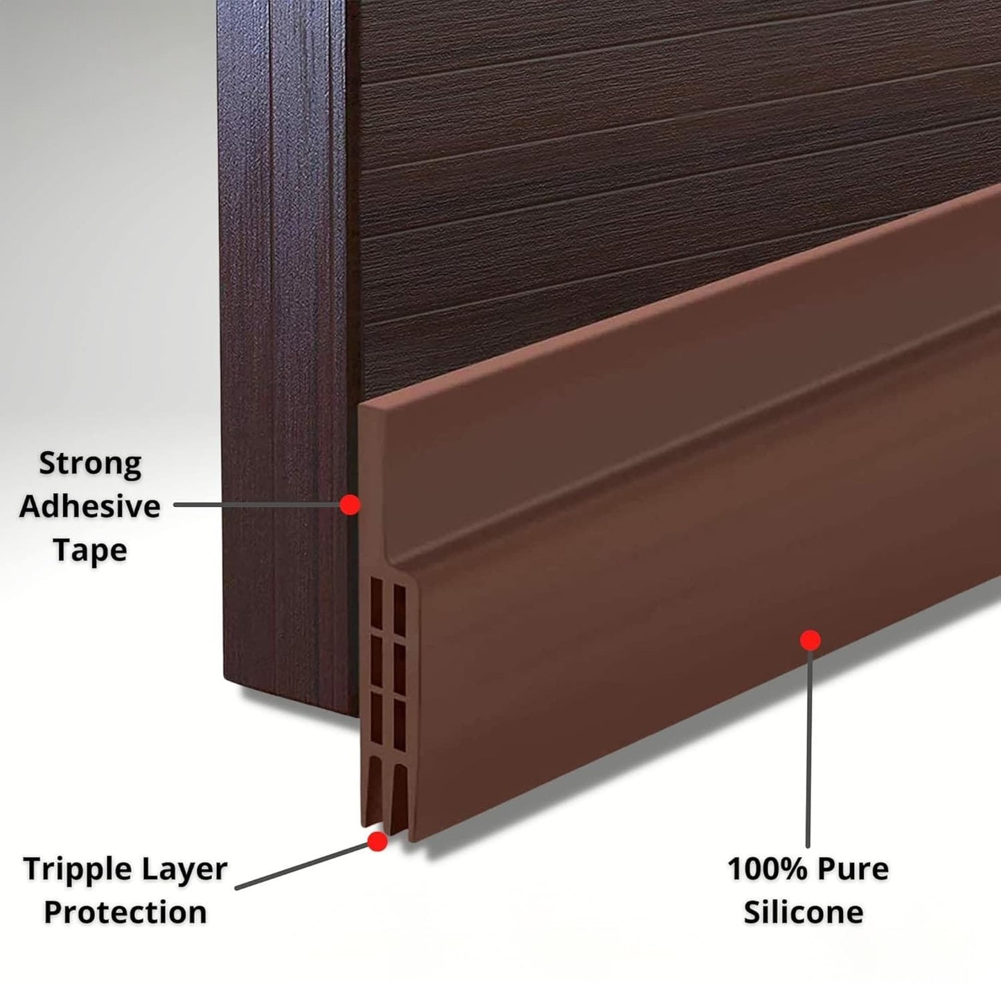 Silicone Door Draft Stopper